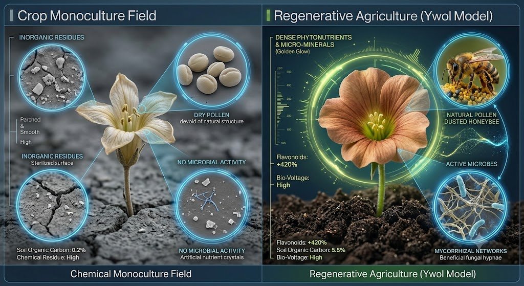 The Fragile Illusion of Food Security: Artificial Pollination & The Crisis of Monoculture.
